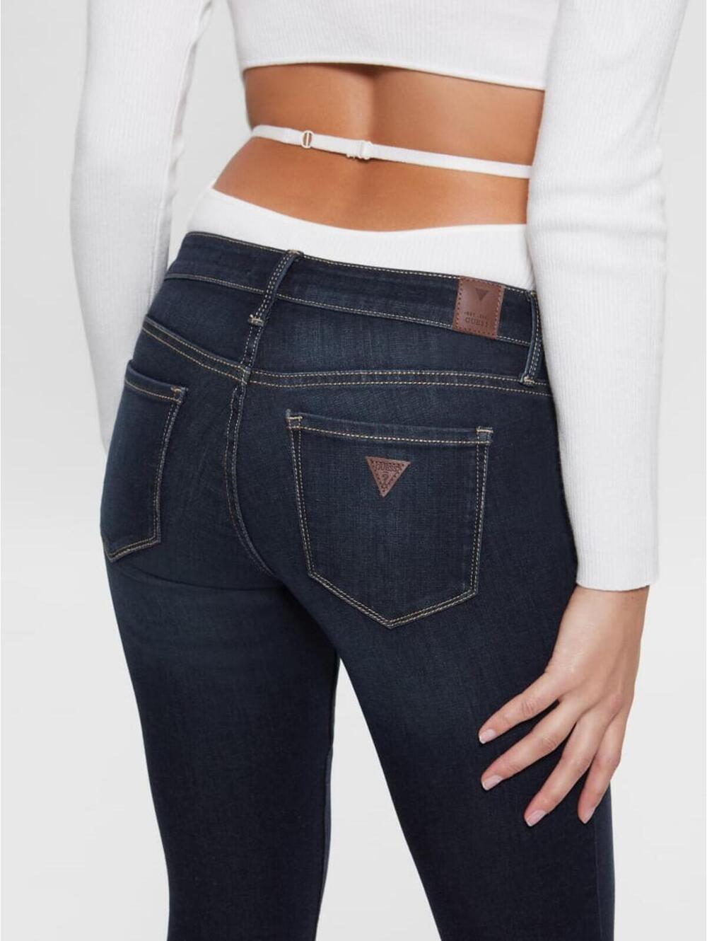 NWT Women's Guess Jeans Power Skinny Low Rise Blue Size 27" x 29"